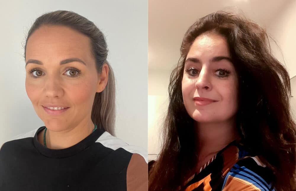 Tessa Waterland (links) en Renate Uddin (rechts)
